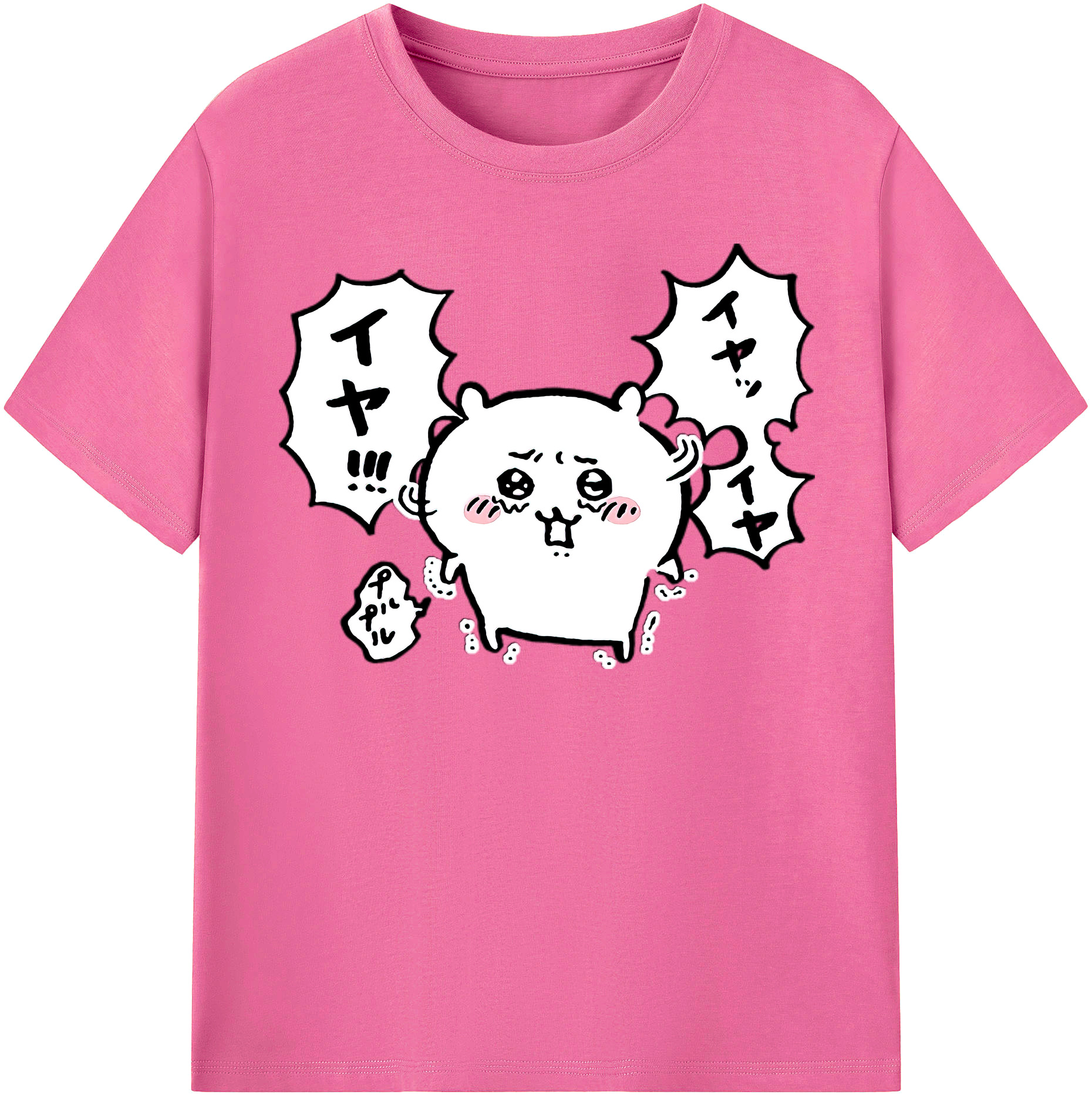 （画像用） ちいかわ ちいかわ Chii-kawa chiikawa レディースカジュアルプリントTシャツ（綿100％）